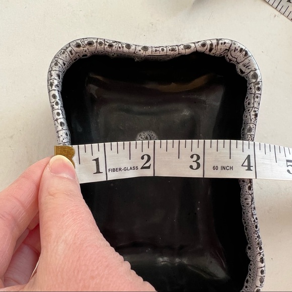 Vintage Beauceware Ceramic Small Bowl Decor Black White #678 Canada - Picture 8 of 11